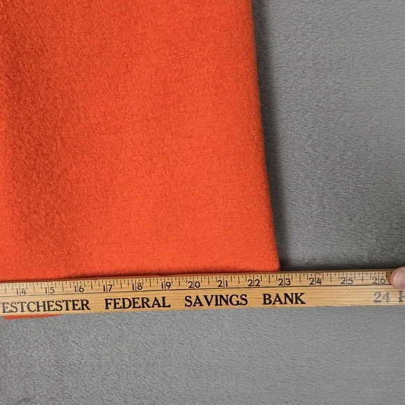 COS Skirt Womens US 8 Mandarin Orange A-Line 1-Pleat 100% Wool‎ Felt Soft NWT - Picture 9 of 9